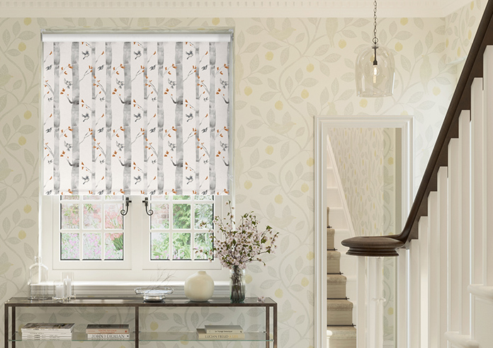 Watercolour Woods, Orange - Twist&Fit Roller Blind - Image 3